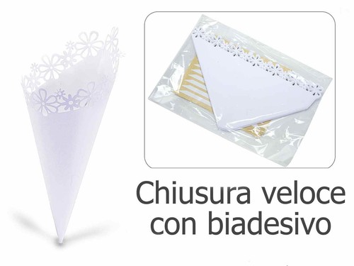 Cono porta riso confetti in - cono,