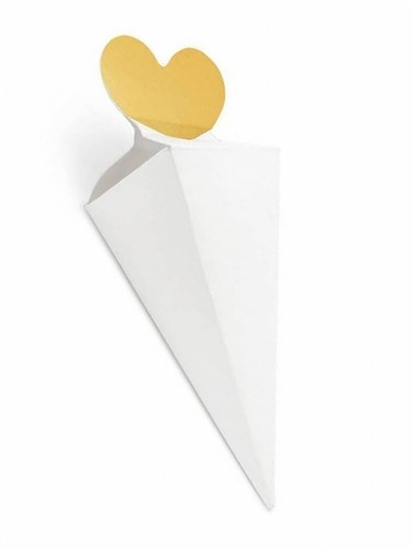 Cono carta per confetti - cono, in