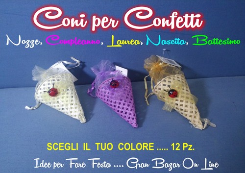 Cono per confetti pz - cono,