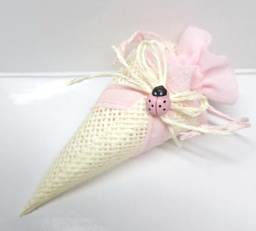 Cono sacchetto rosa 15 cm - 5,